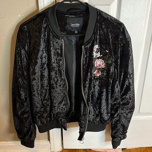 Black suede jacket